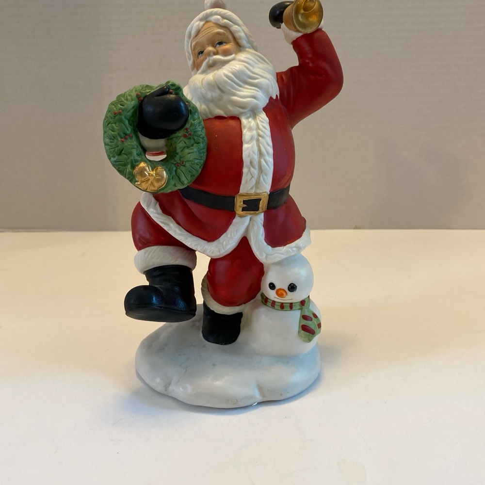 Vintage Christmas, Santa Claus, figurine, statue home interiors Homco
